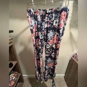 Floral Flare Pants
